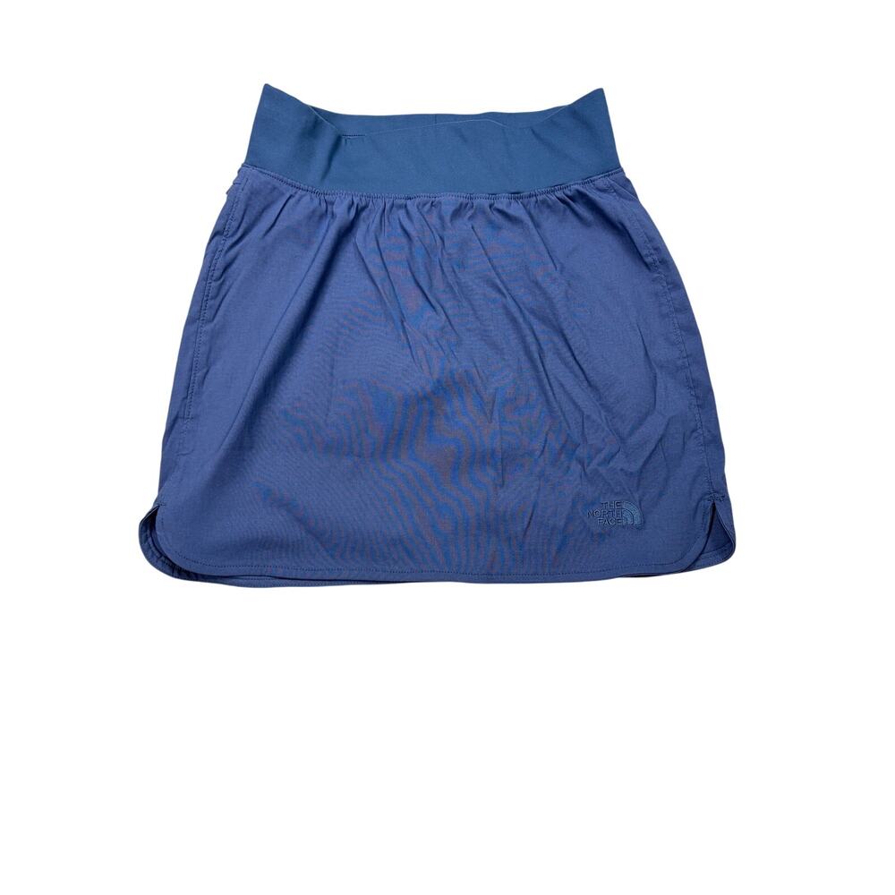 NWT North Face womens blue skort, flash dry, zip pocket. Size XS, athleisure